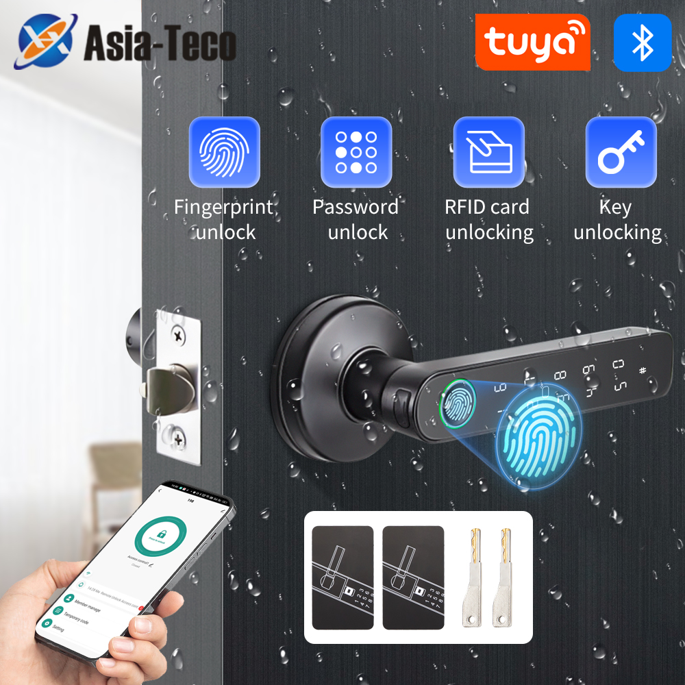 Door Lock Smart Keypad - Tuya SmartLife APP BLE Smart Fingerprint