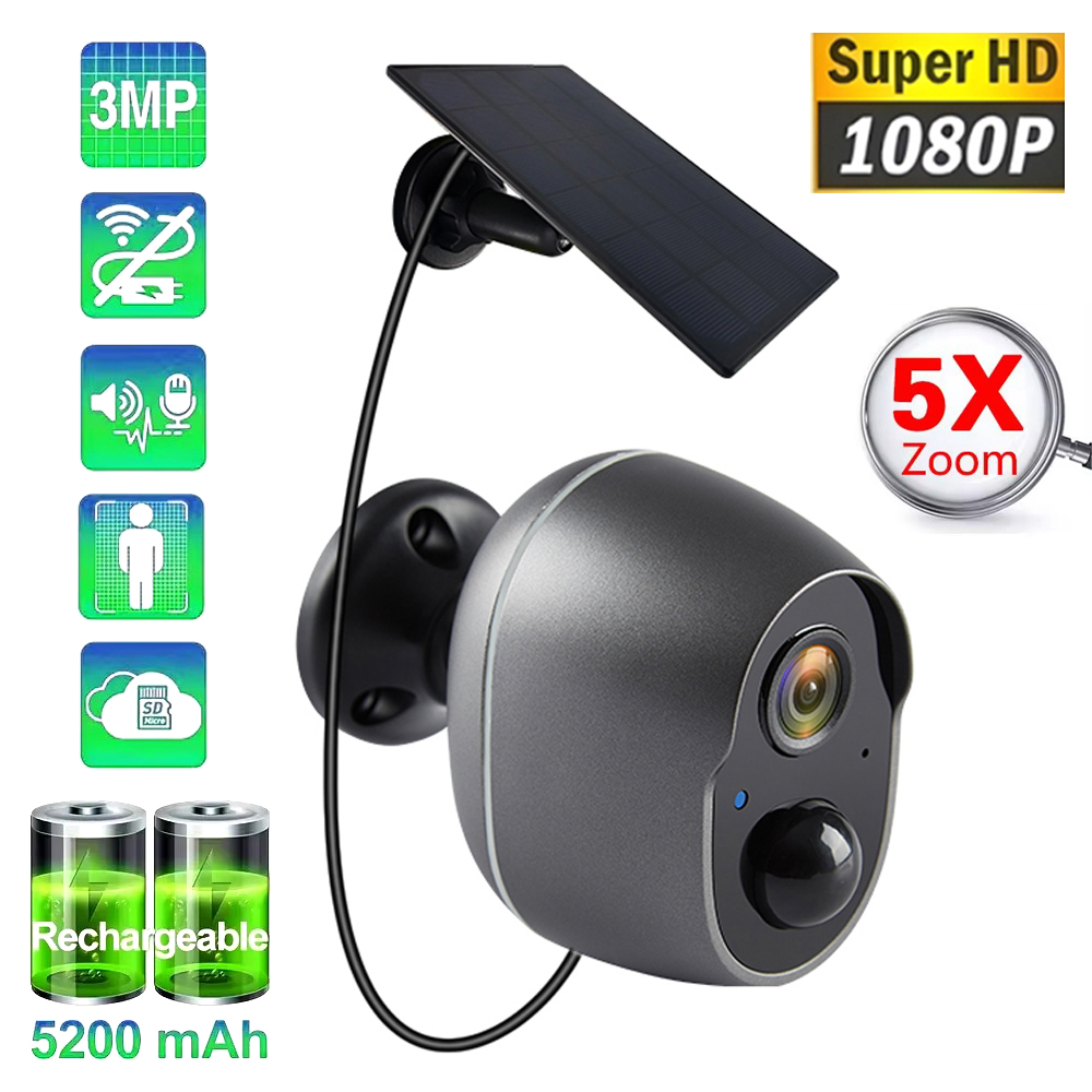 Home Security Eufy - 3MP Battery Solar WiFi Security Camera