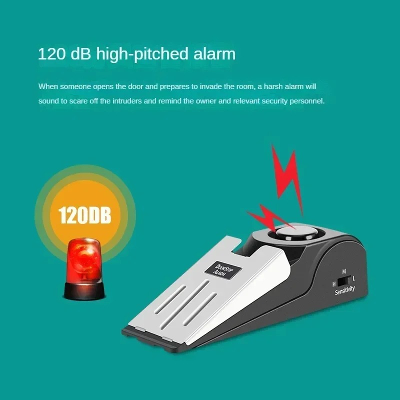 Home Security Gadgets - Portable Door Stop Security Alarm Hotel