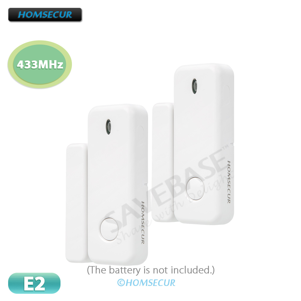 Home Security System Installation - 2Pcs E2 Wireless Door/Window Sensors 433MHz