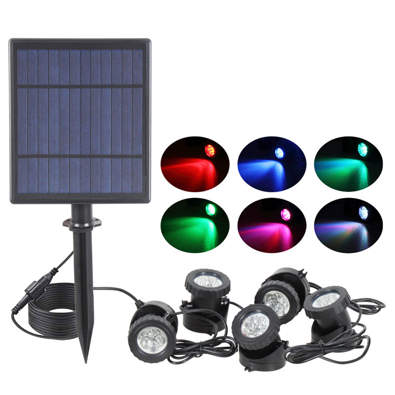 Solar Security Light - Waterproof Solar Powered Underwater Lamp Pond