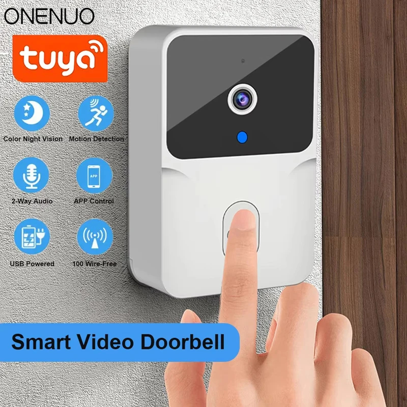 Home Security Bell - Tuya WiFi Video Doorbell Wireless HD