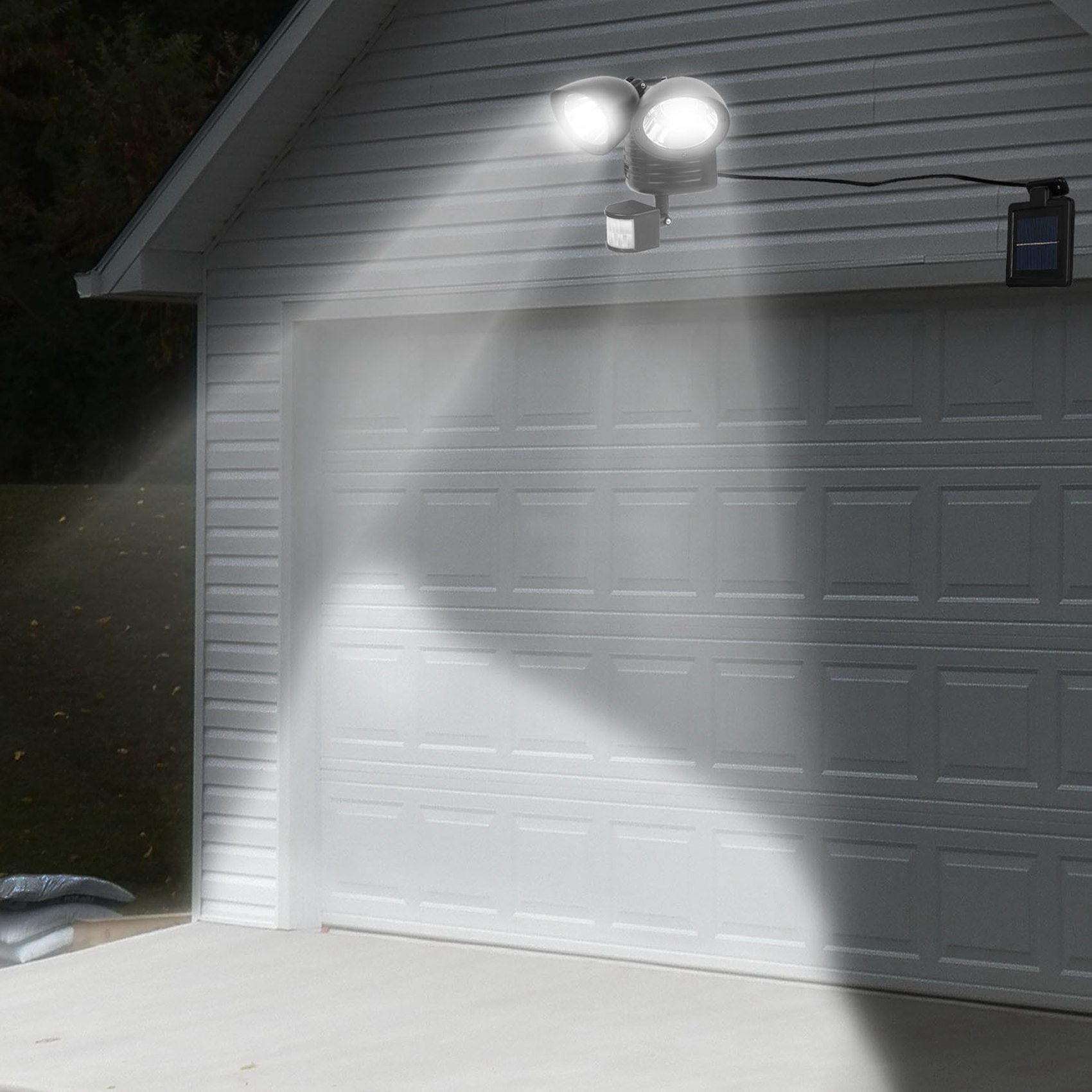Solar Security Light - EYFL-2X 22 LED Dual Security Detector