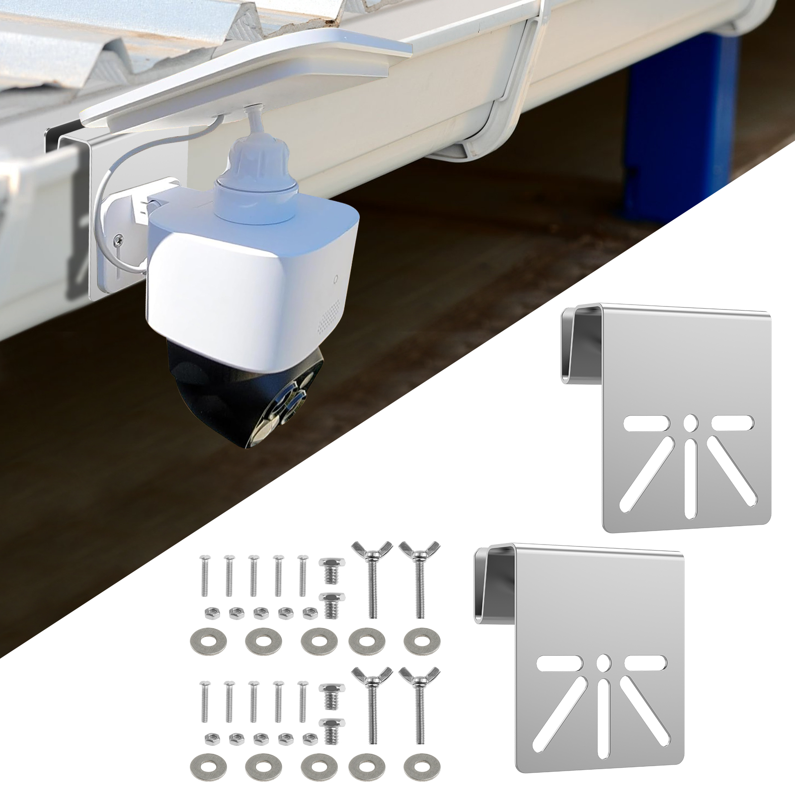 Home Security Eufy - Metal Gutter Mount Bracket For Eufy