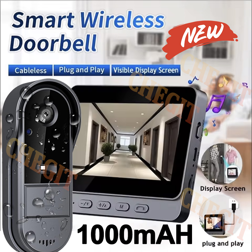 Home Security Bell - Wireless Wifi Doorbell Camera 1080P Video