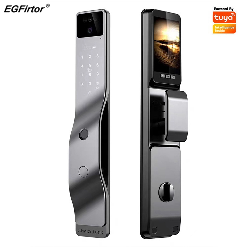 Door Lock Smart Keypad - EGFirtor Tuya APP Face Recognition Fingerprint
