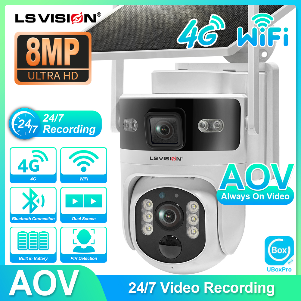 Home Security Outdoor Camera System - LS VISION Outdoor Surveillance Camera Wifi
