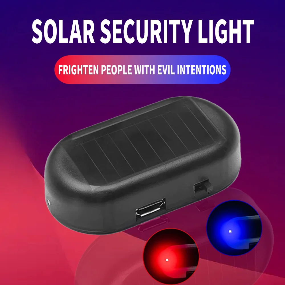 Solar Security Light - Car Simulated Fake Security Light Solar