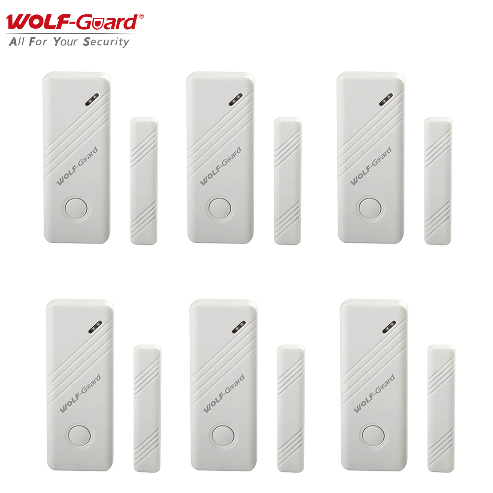 Home Security Gadgets - 6 x Wolf-Guard Wireless Contact Door