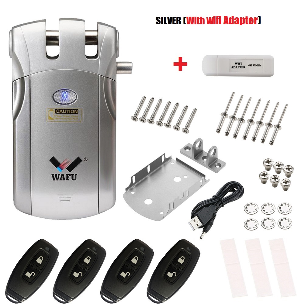 Door Lock Smart Keypad - Wafu 433MHz Smart Lock Security Wireless