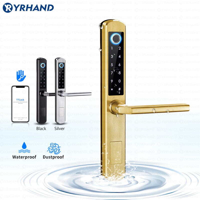 IP66 Gold Stainless steel Slid – обзор и цена Door Lock Smart Keypad