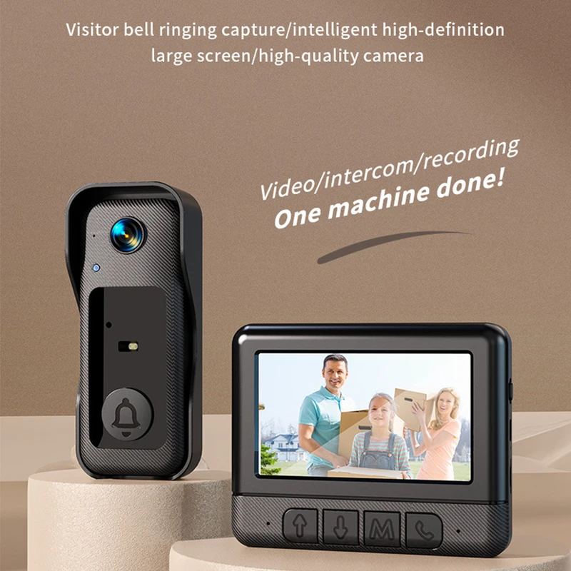 4.3’’video Doorbell 2.4G 130°  – обзор и цена Home Security Bell