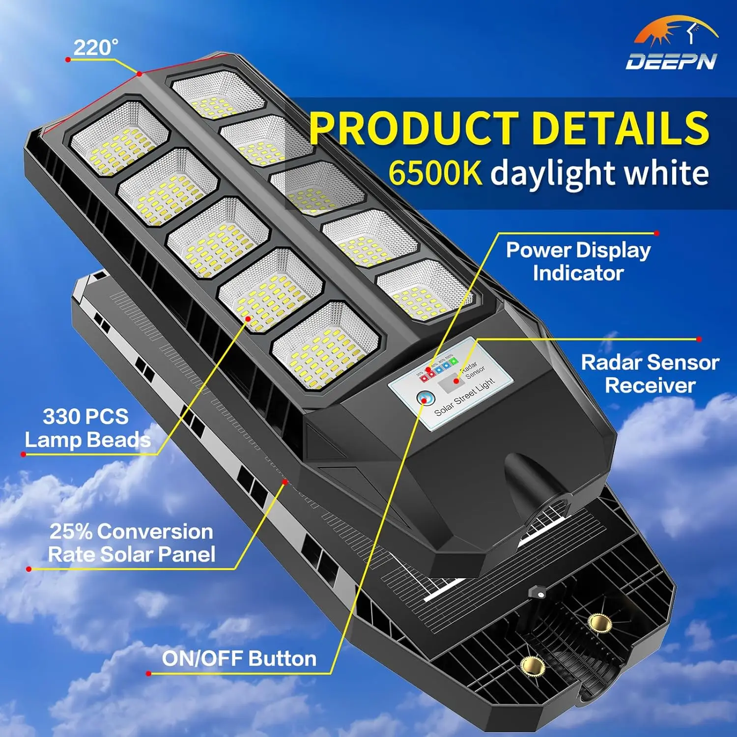 Solar Lights Outdoor, IP66 Wat – обзор и цена Solar Security Light