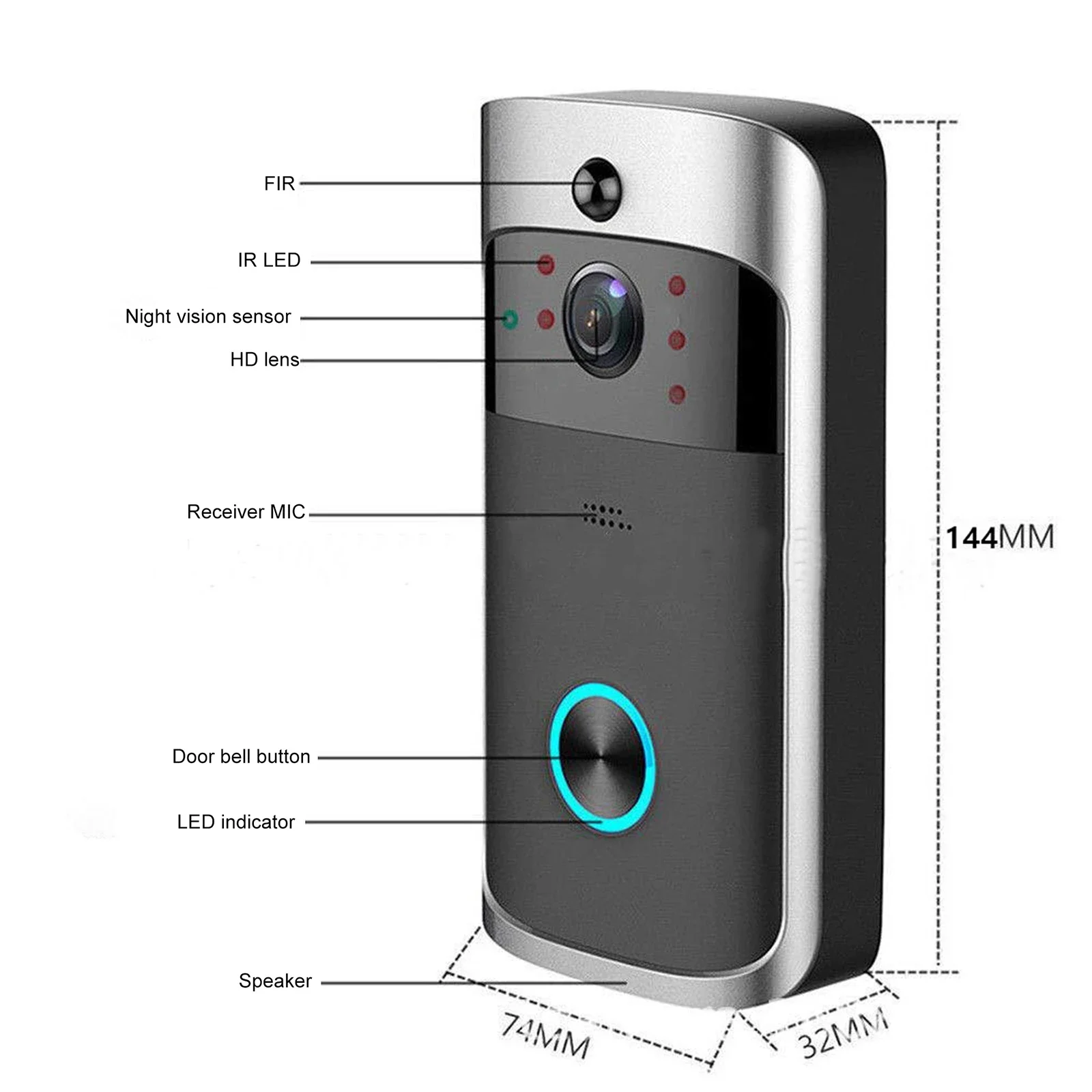 2026 NEW V5 Video Door Bell Wi – обзор и цена Home Security Bell