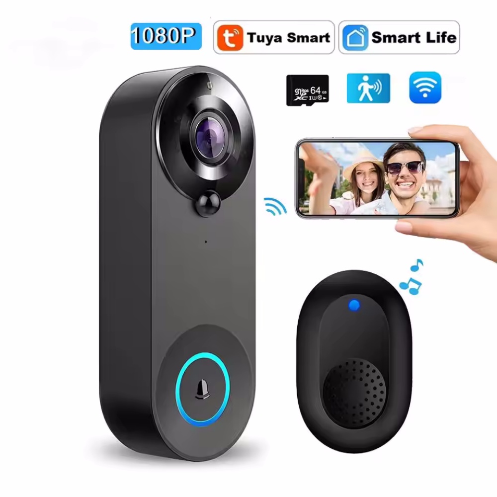 Tuya 1080P Wireless WIFI Doorb – обзор и цена Home Security Bell