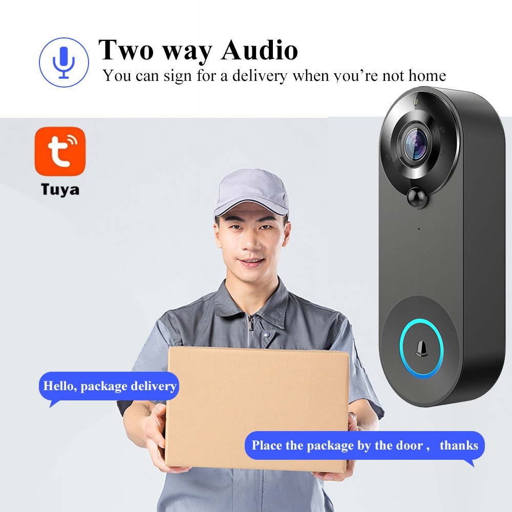 Tuya 1080P Wireless WIFI Doorb – обзор и цена Home Security Bell
