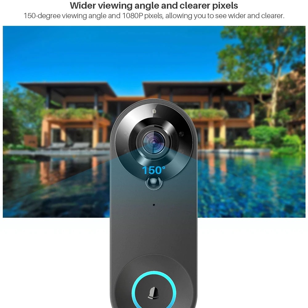 Tuya 1080P Wireless WIFI Doorb – обзор и цена Home Security Bell