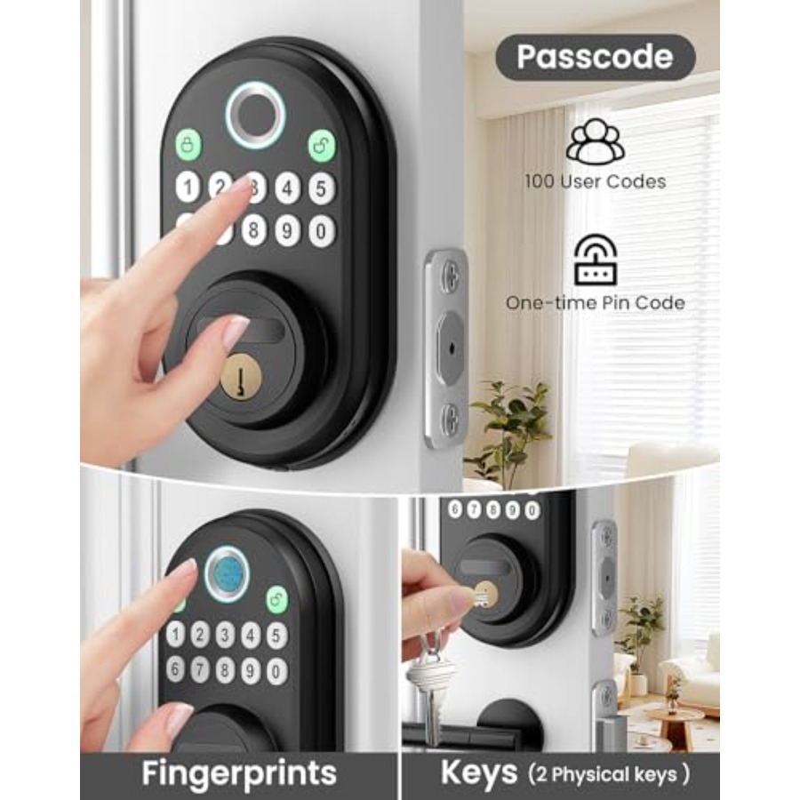 Front Door Fingerprint Door Lo – обзор и цена Door Lock Smart Keypad