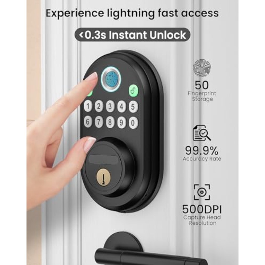 Front Door Fingerprint Door Lo – обзор и цена Door Lock Smart Keypad