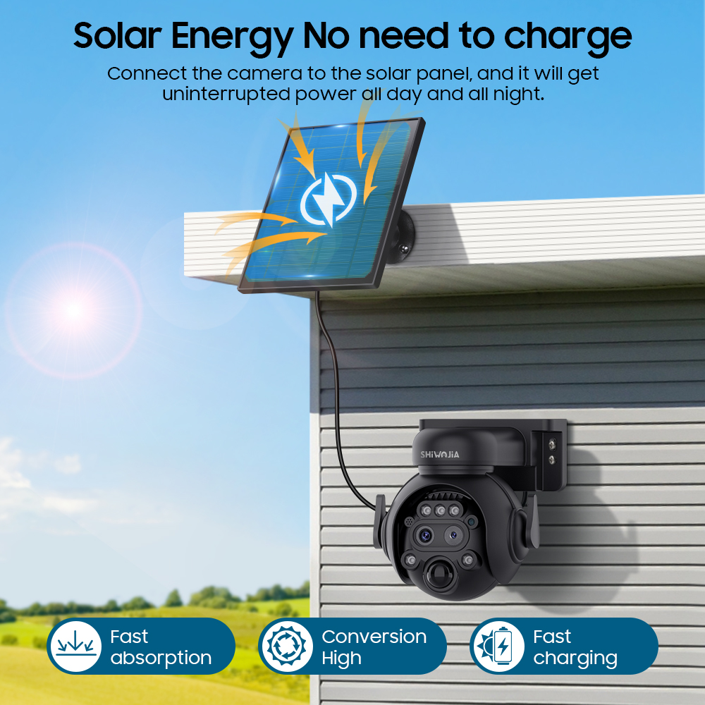 SHIWOJIA 12X Zoom 4G LTE Solar – обзор и цена Home Security Outdoor Camera System