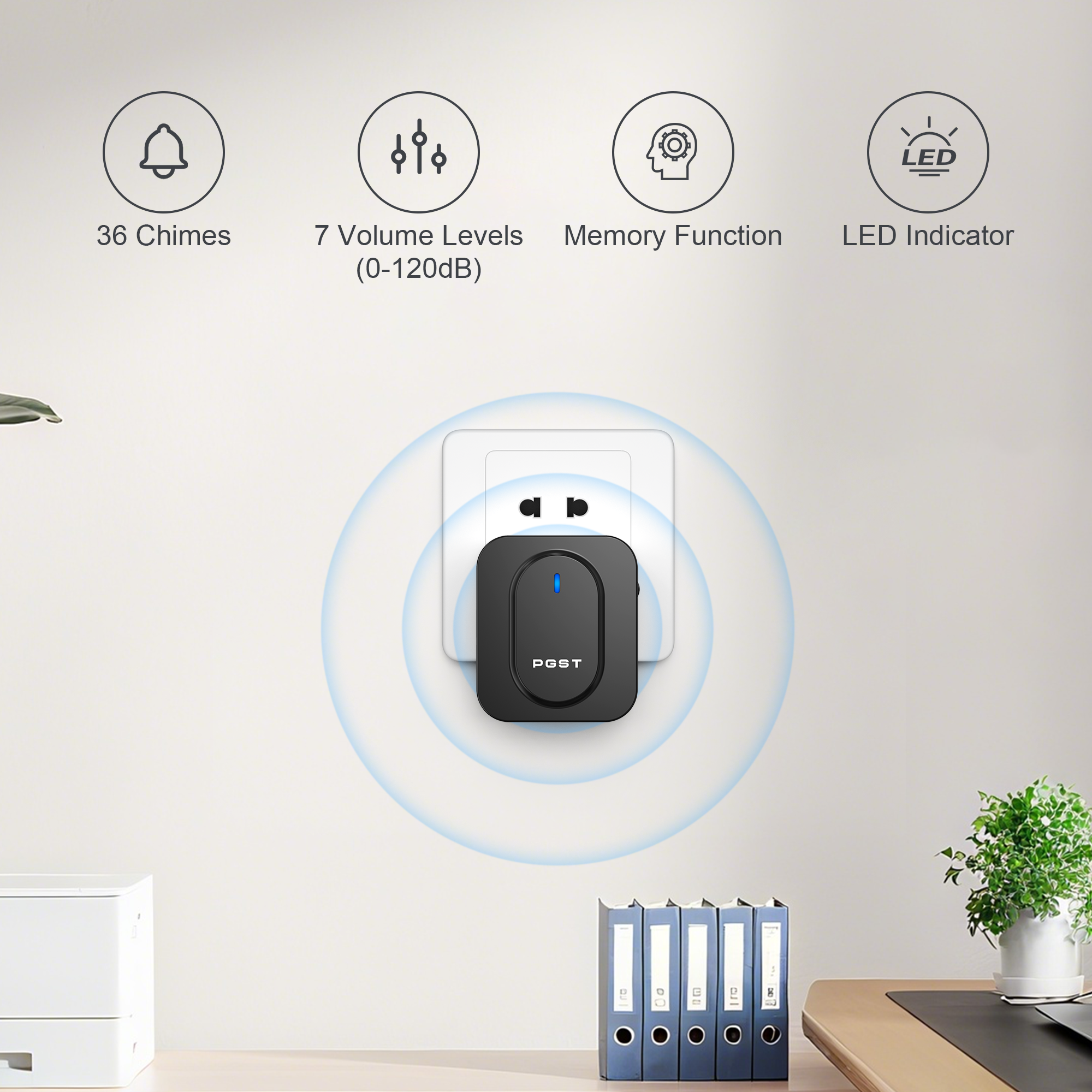 PGST Wireless Doorbell 36 Chim – обзор и цена Home Security Bell