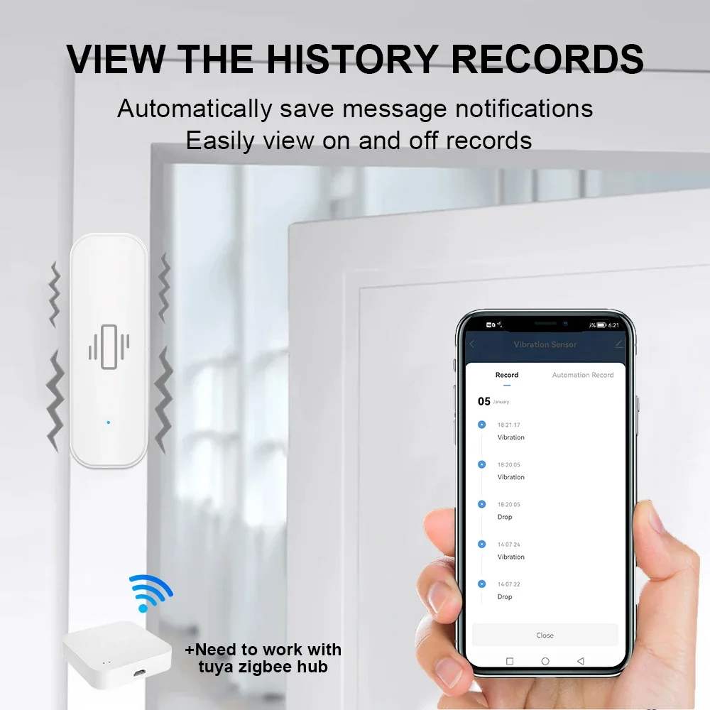 Smart ZigBee Vibration Sensor  – обзор и цена Home Security Gadgets