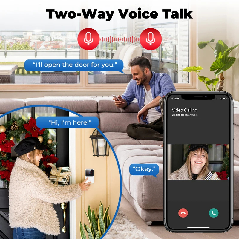 Tuya WiFi Video Doorbell Wirel – обзор и цена Home Security Bell