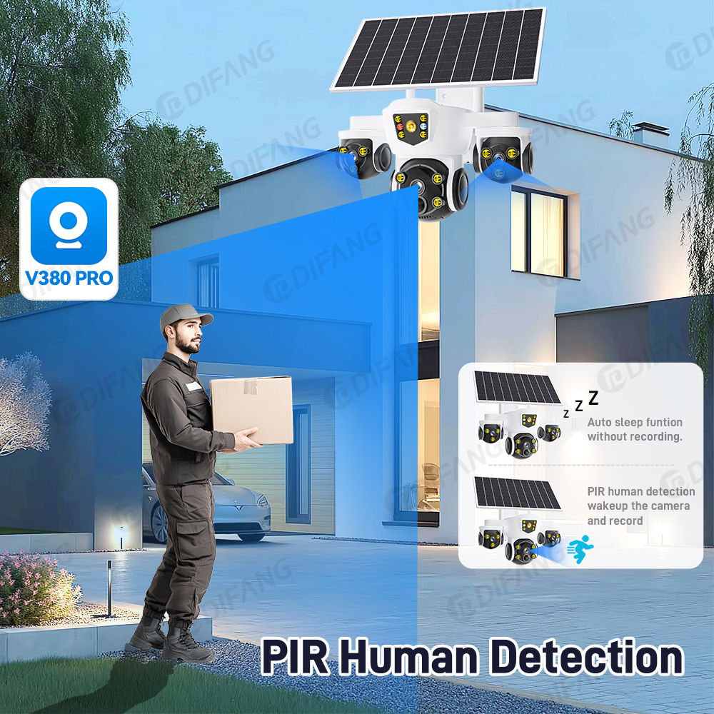 V380 20MP WIFI Solar Security  – обзор и цена Home Security Outdoor Camera System