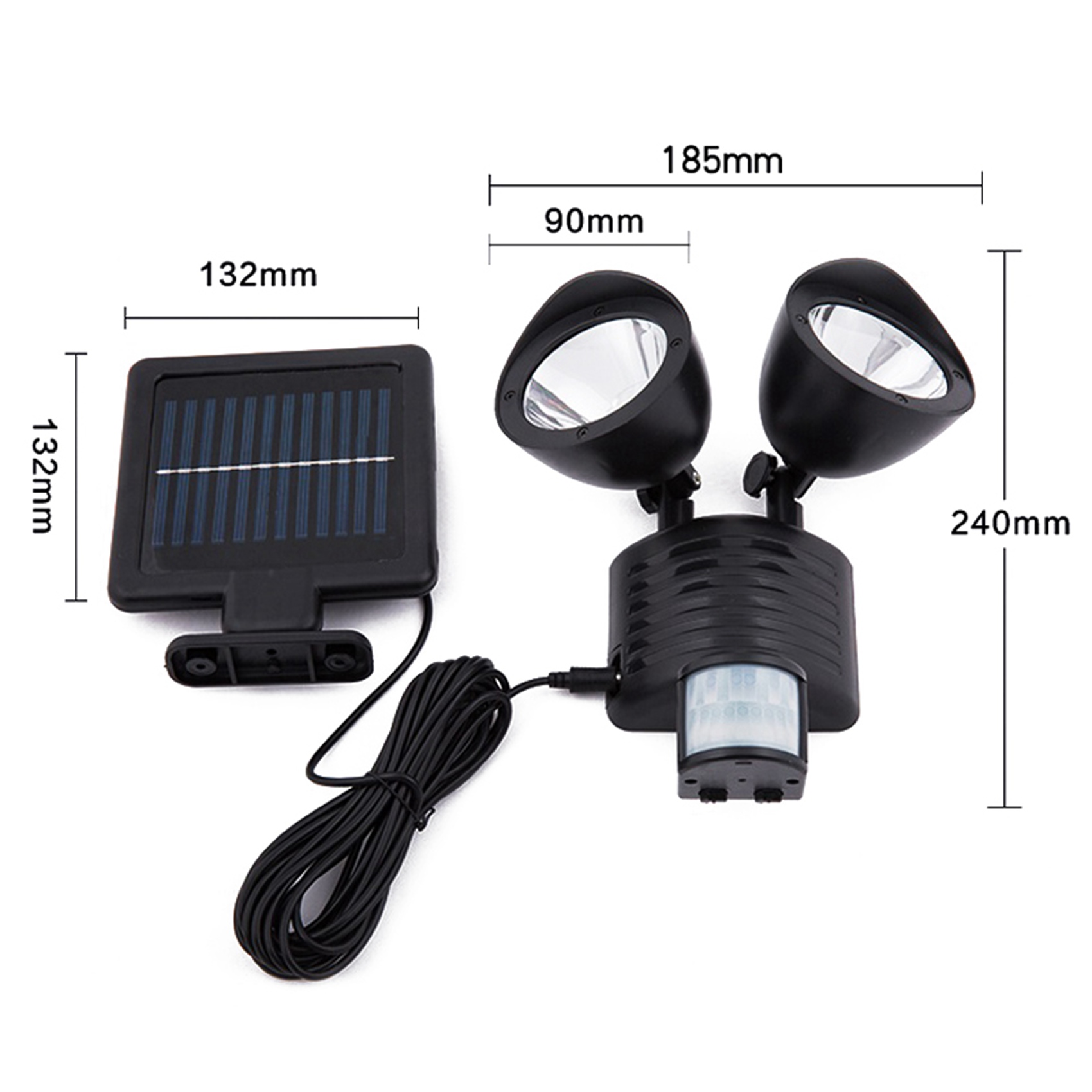 EYFL-2X 22 LED Dual Security D – обзор и цена Solar Security Light