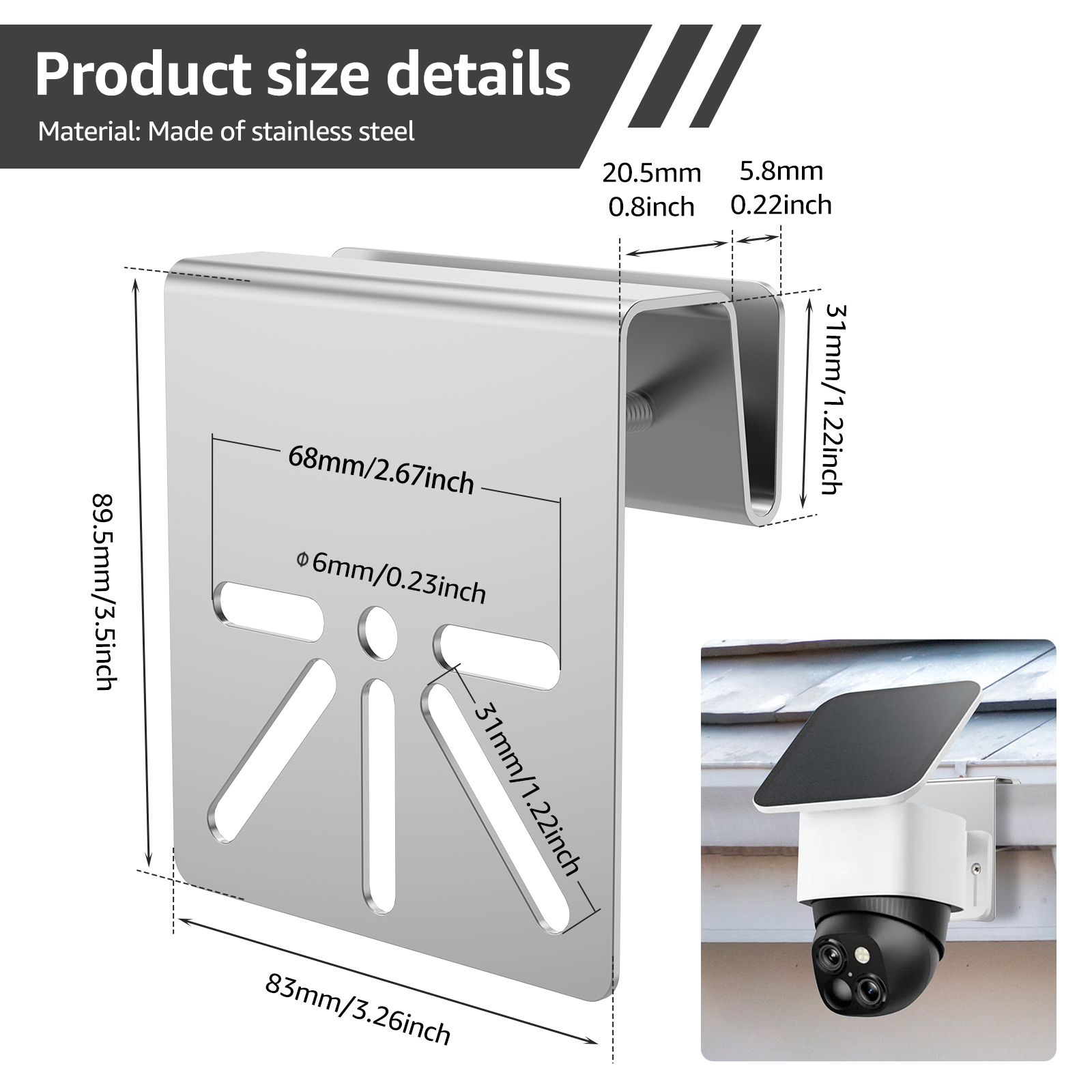 Metal Gutter Mount Bracket For – обзор и цена Home Security Eufy