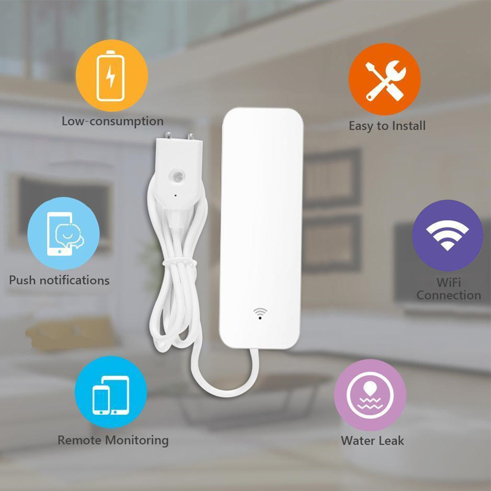 Tuya WiFi Water Leak Sensor, W – обзор и цена Home Security Gadgets