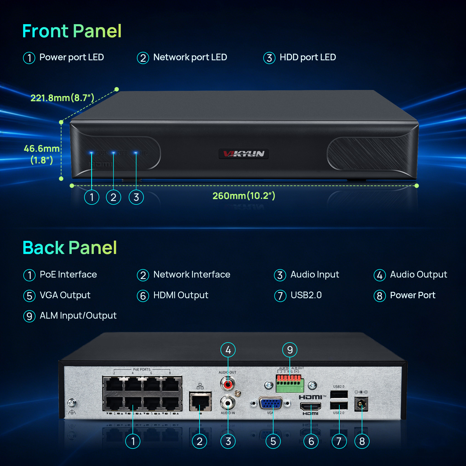 Vikylin 4K NVR UP to 12MP 8CH  – обзор и цена Home Security Network