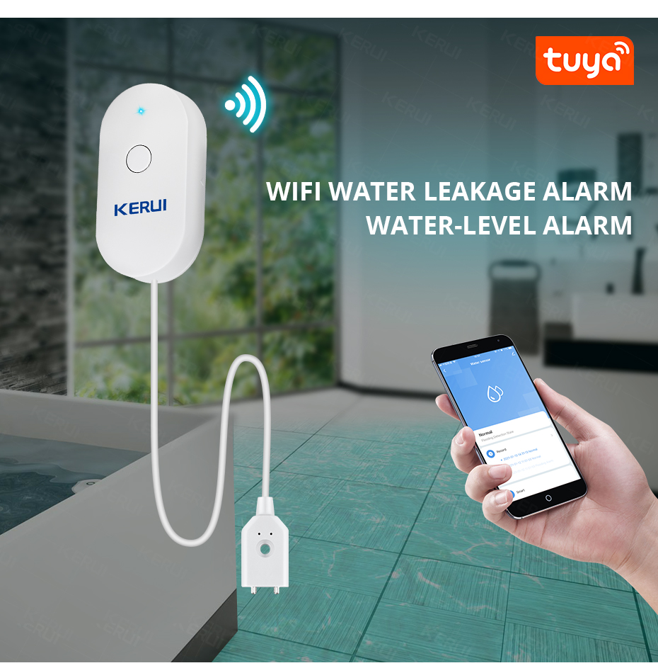 KERUI Smart  WiFi Water Sensor – обзор и цена Home Security Gadgets