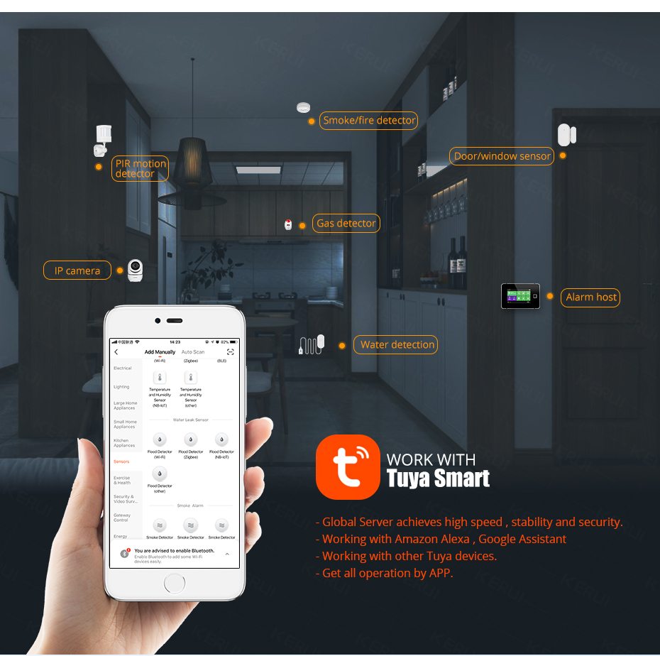 KERUI Smart  WiFi Water Sensor – обзор и цена Home Security Gadgets