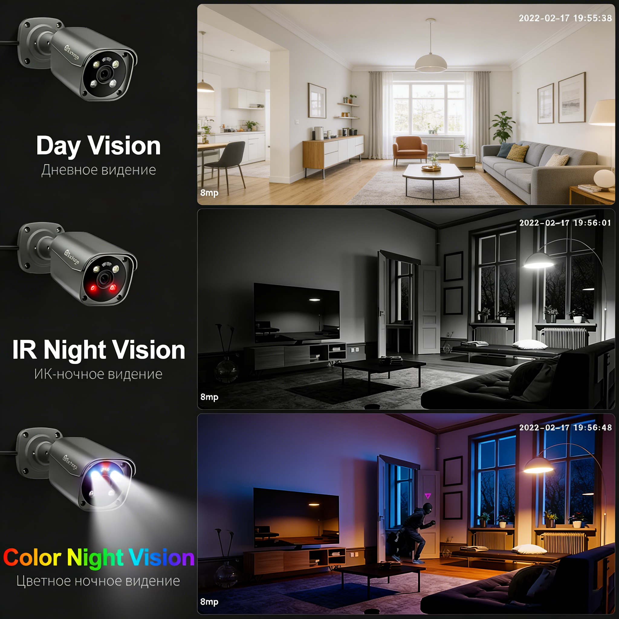 Techage 8CH 5MP 8MP Security C – обзор и цена Home Security Outdoor Camera System
