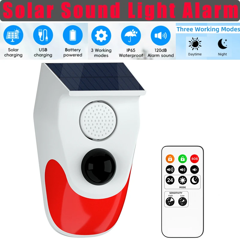 Solar Sound Light Alarm Wirele – обзор и цена Solar Security Light