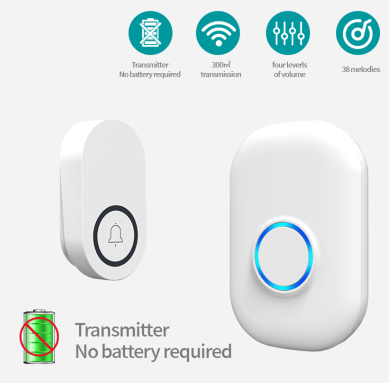58Ringtone Self-Power Wireless – обзор и цена Home Security Bell