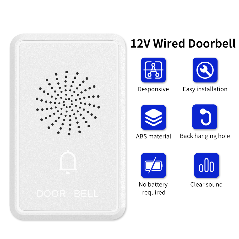 4Wire Wired Doorbell DC12V Acc – обзор и цена Home Security Ring System