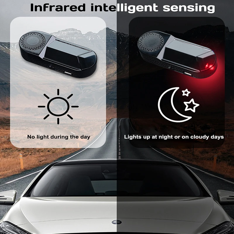 1Pcs LED Car Fake Security Lig – обзор и цена Solar Security Light