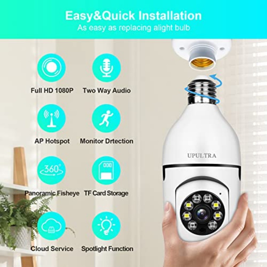 Light Bulb 1080P Security Wire – обзор и цена Home Security Cameras