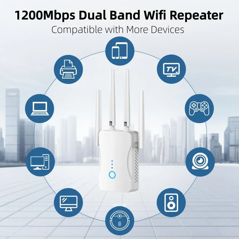 1200Mbps Dual Band WiFi Repeat – обзор и цена Home Security Network
