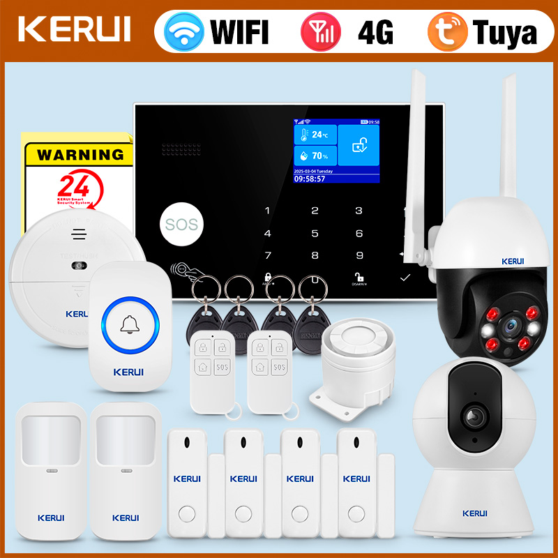 KERUI 4G Alarm with Doorbell R – обзор и цена Home Security Ring System