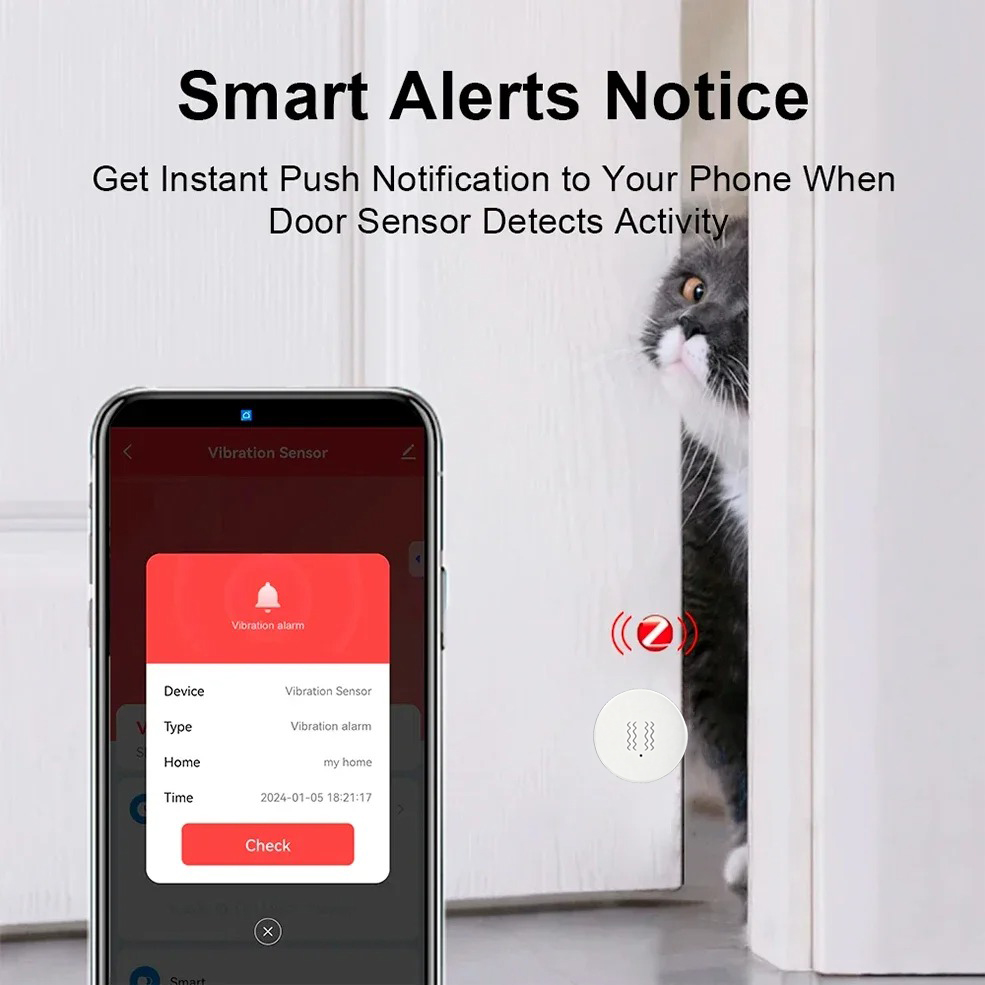 Tuya ZigBee Smart Vibration &  – обзор и цена Home Security Gadgets