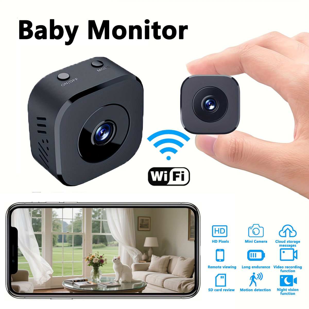 1080P HD Mini WiFi Camera Indo – обзор и цена Home Security Cameras