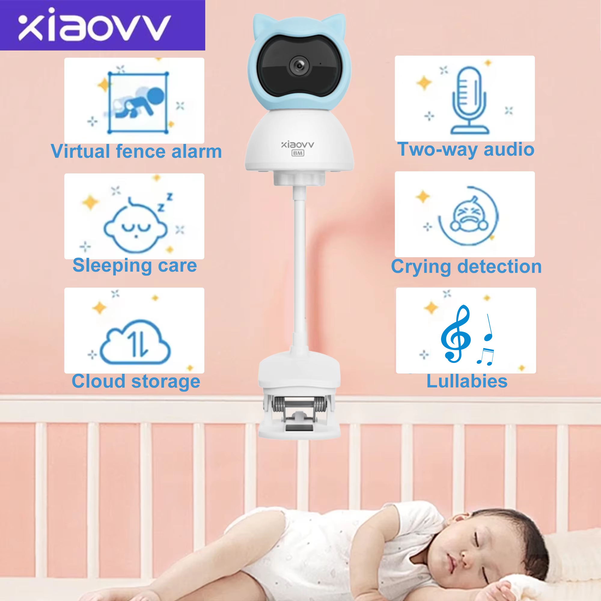 4MP WiFi xiaovv indoor Baby Mo – обзор и цена Home Security Bell