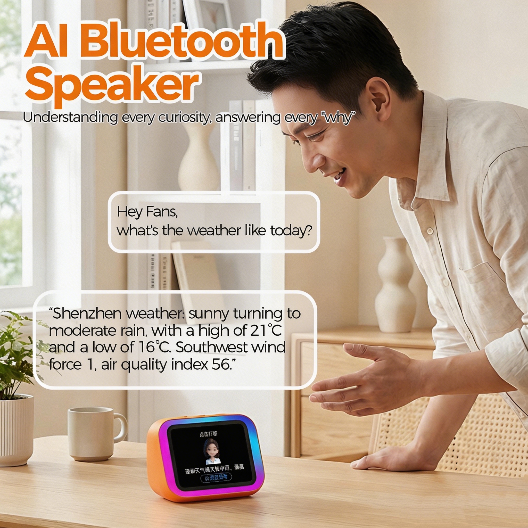 AI Bluetooth Speaker 5.4 AI vo – обзор и цена Home Security Gadgets