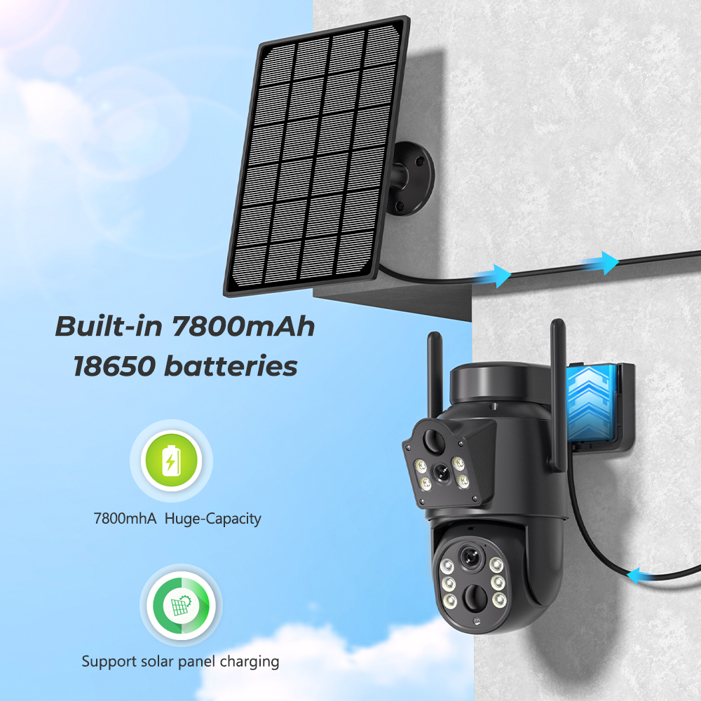 8MP 4K HD Solar WiFi Camera Ou – обзор и цена Home Security Outdoor Camera System