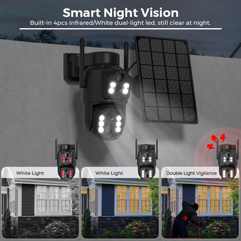 8MP 4K HD Solar WiFi Camera Ou – обзор и цена Home Security Outdoor Camera System