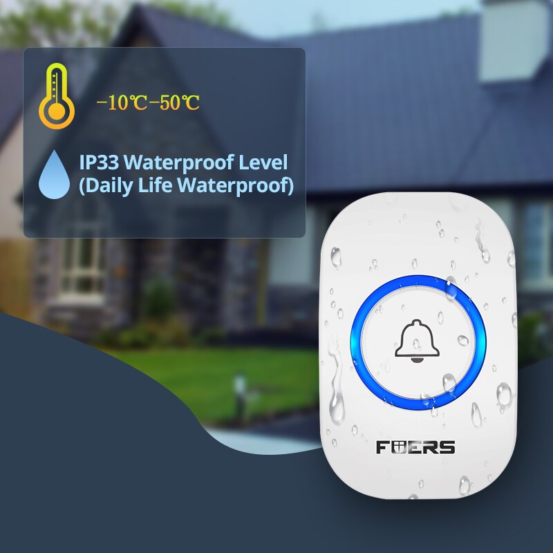 Fuers Wireless Doorbell Waterp – обзор и цена Home Security Bell