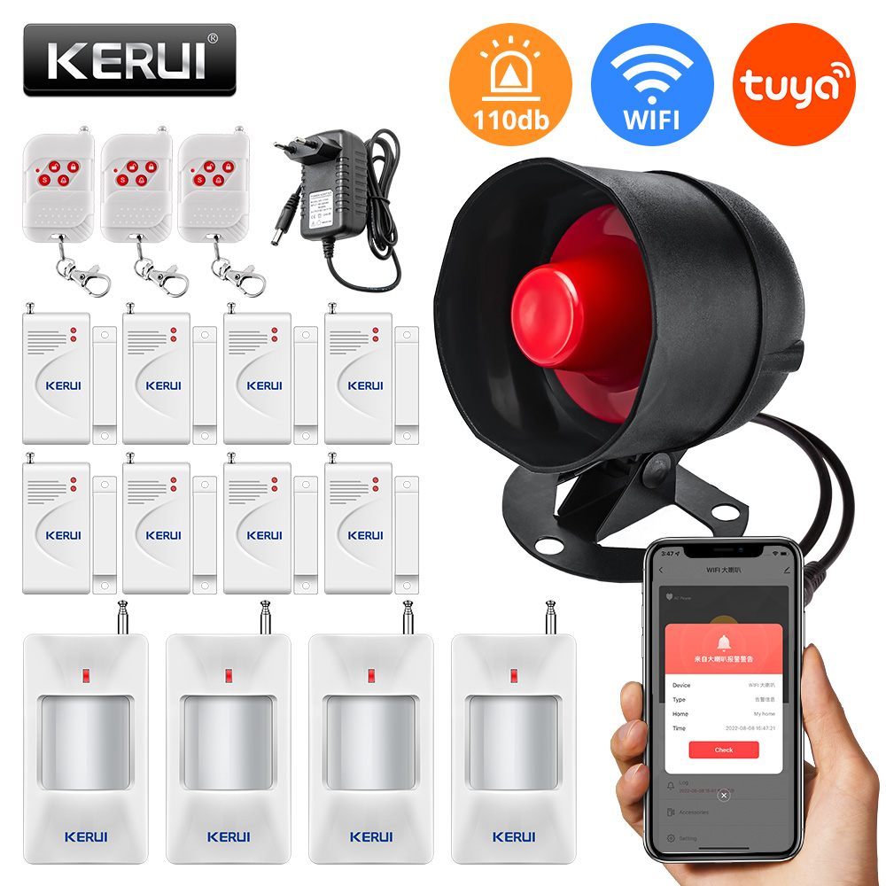 KERUI Tuya WIFI Loudly Speaker – обзор и цена Home Security System Installation